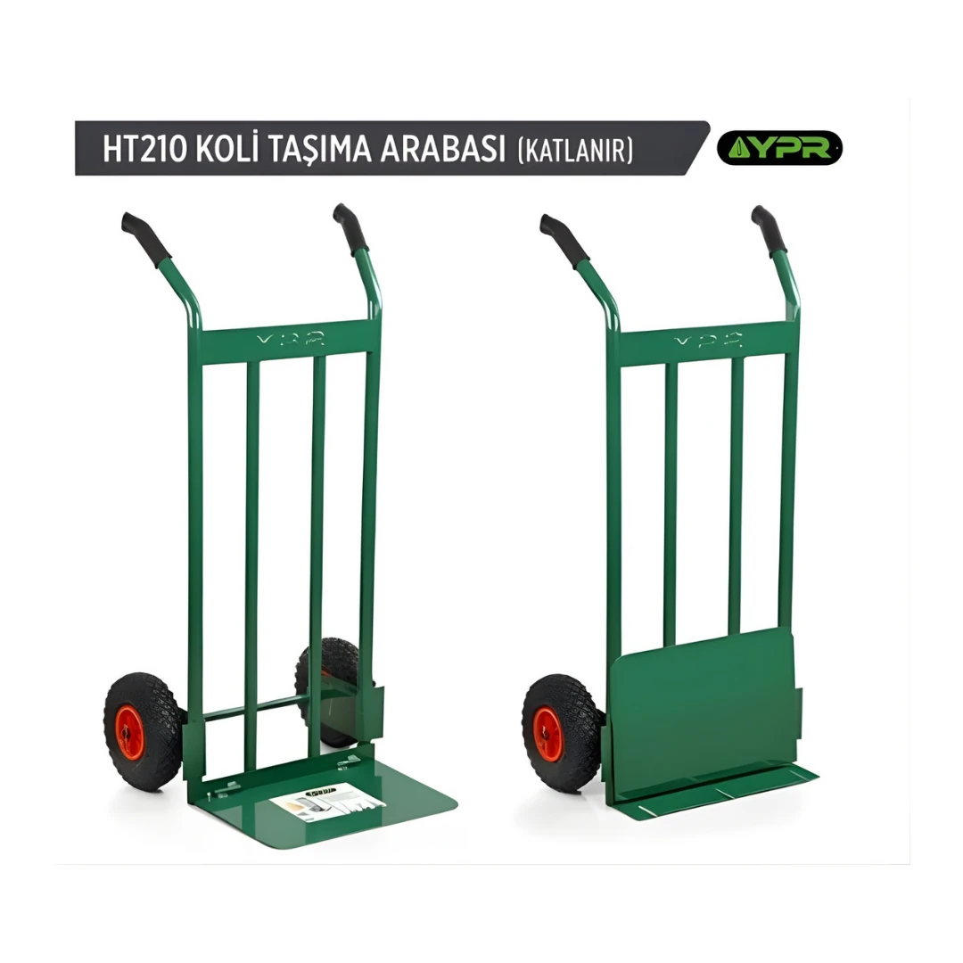 KOLİ TAŞIMA ARABASI HAVALI TEKER BİLYALI YPR HT210 -KATLANIR