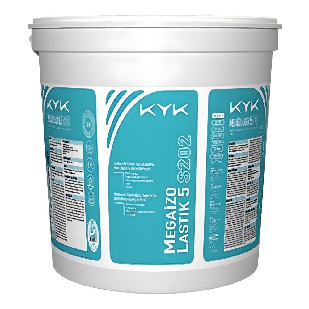 KYK MegaIzo Lastik 5 S202 Reçine Esasli Elastik Su Yalitim (5) / Beyaz