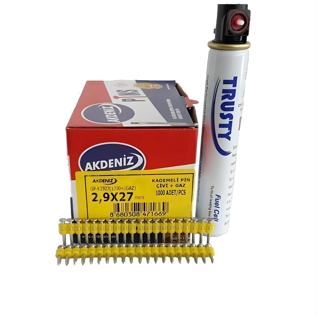 BETON PİN ÇİVİ+GAZ 2,9*27 (1000çivi +gaz) AKDENİZ