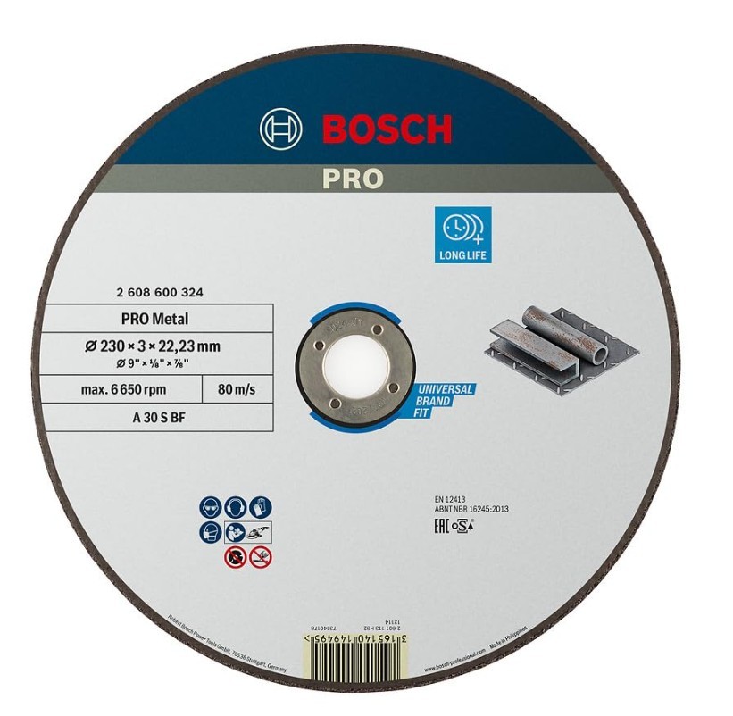 BOSCH METAL KESME TASI PROMetal 230*3,0 mm Düz