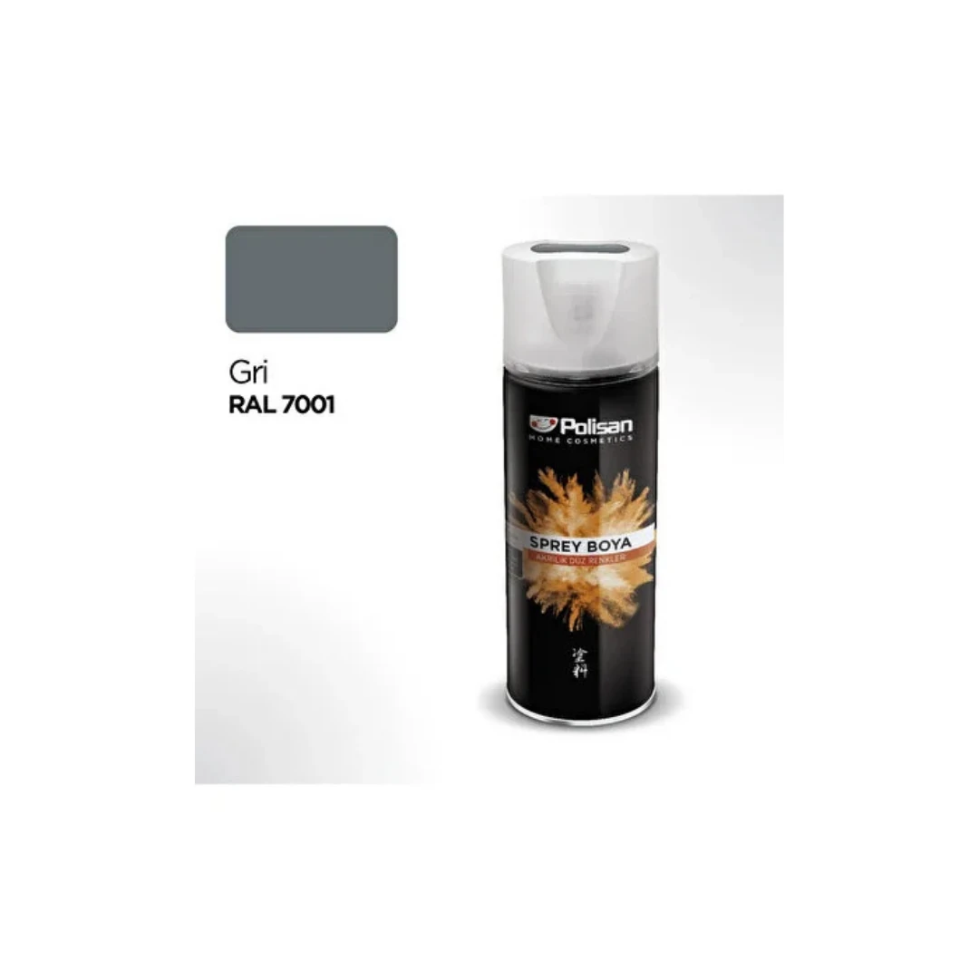 POLİSAN SPREY BOYA 400 ML GRİ RAL 7001