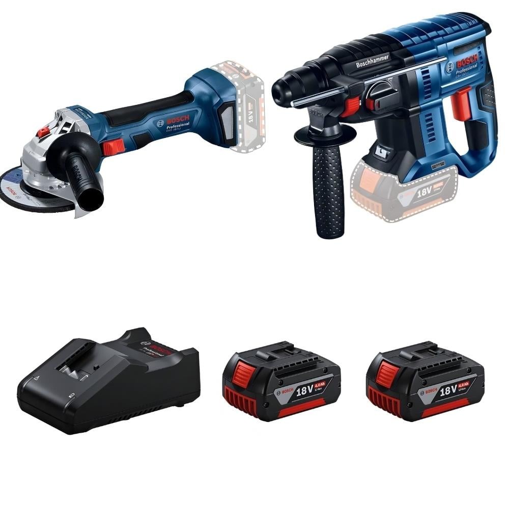 BOSCH AKÜLÜ SET GBH + GWS 180-LI + (2x4.0Ah XL-BOXX)