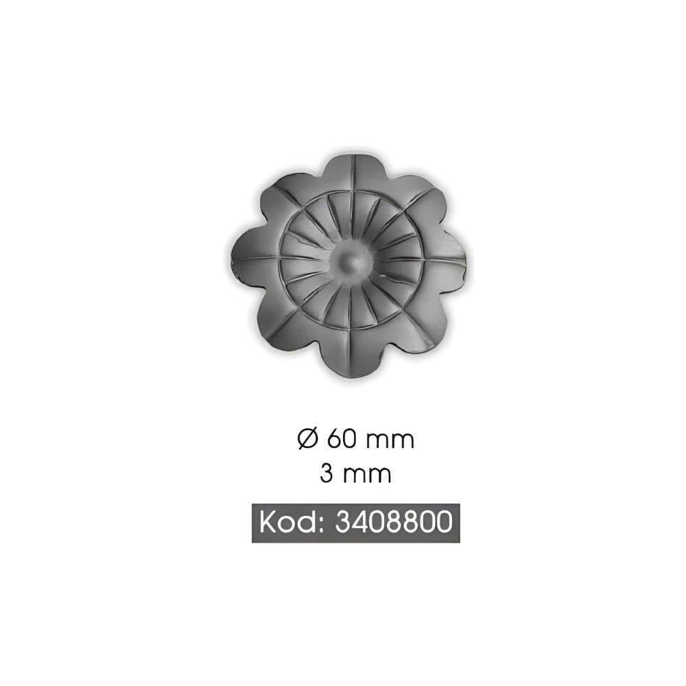 FERFORJE 3408801 ROZET ÇICEK 1,2 mm sayfa 118  çap60 mm