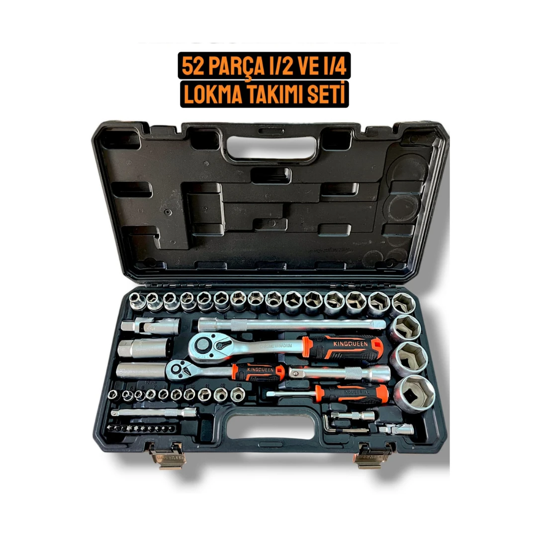 LOKMA TAKIMI KİNGQUEEN 52 PARÇA 1/2 VE 1/4