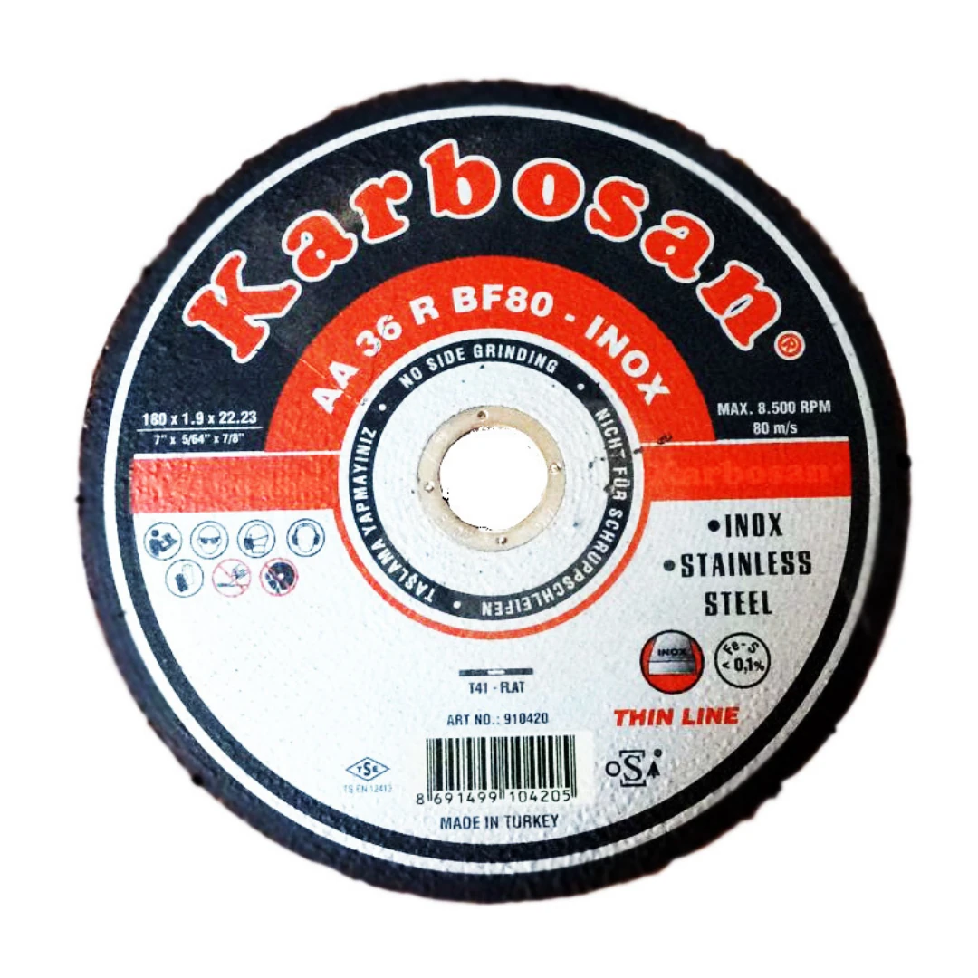 METAL KESME TAŞI 180*1,9 KARBOSAN İNOX