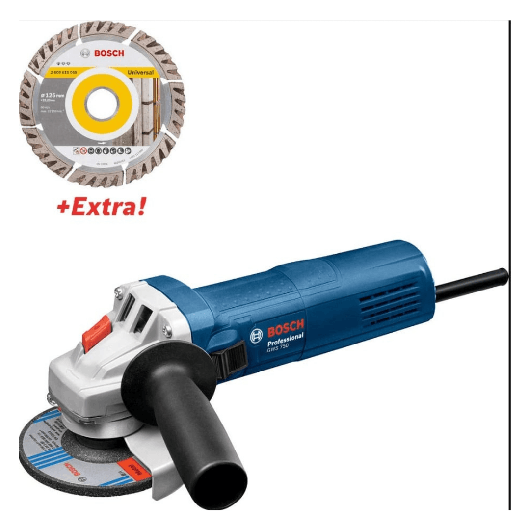 BOSCH TAŞLAMA MAKİNESİ 125 MM 750 W GWS 750-125MM + 1 adet disk