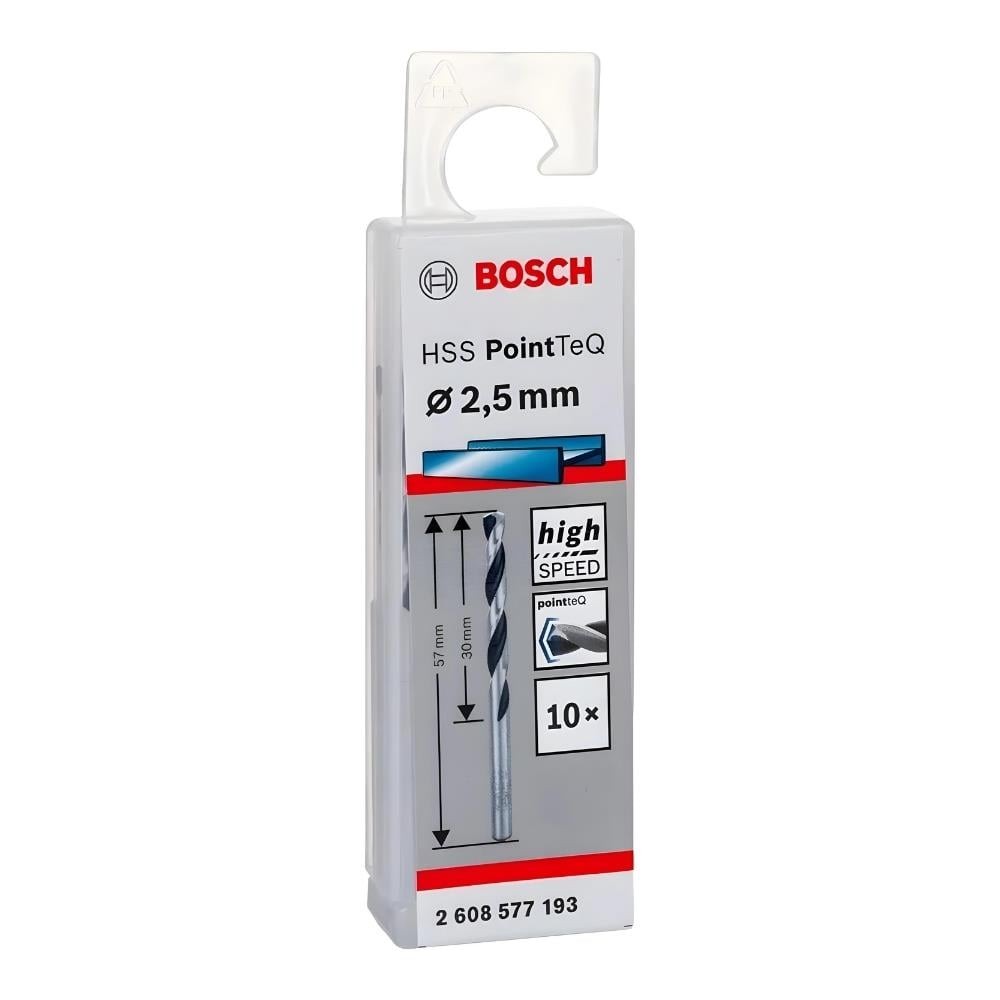 BOSCH HSSPointTeQ Metal Matkap Ucu 2,5mm 10'lu