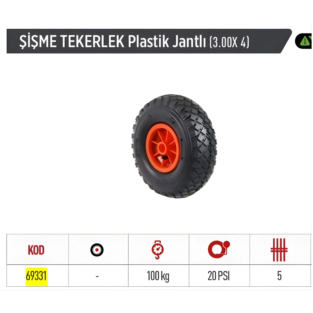 HAVALI TEKER 300*4 PLASTİK JANT YAPAR