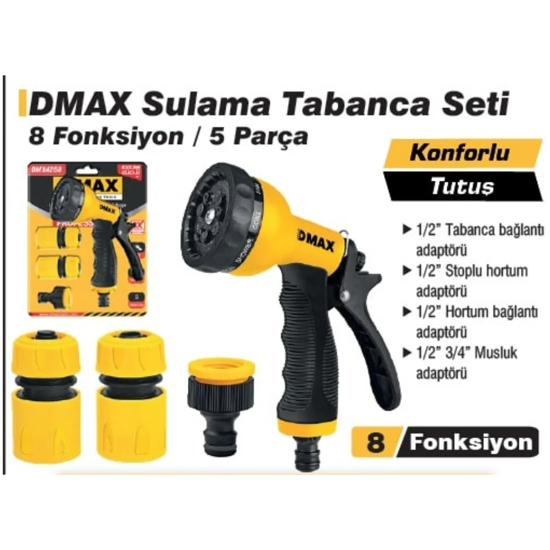 SULAMA TABANCASI SETİ 8 FONKSİYON DMAX 4270