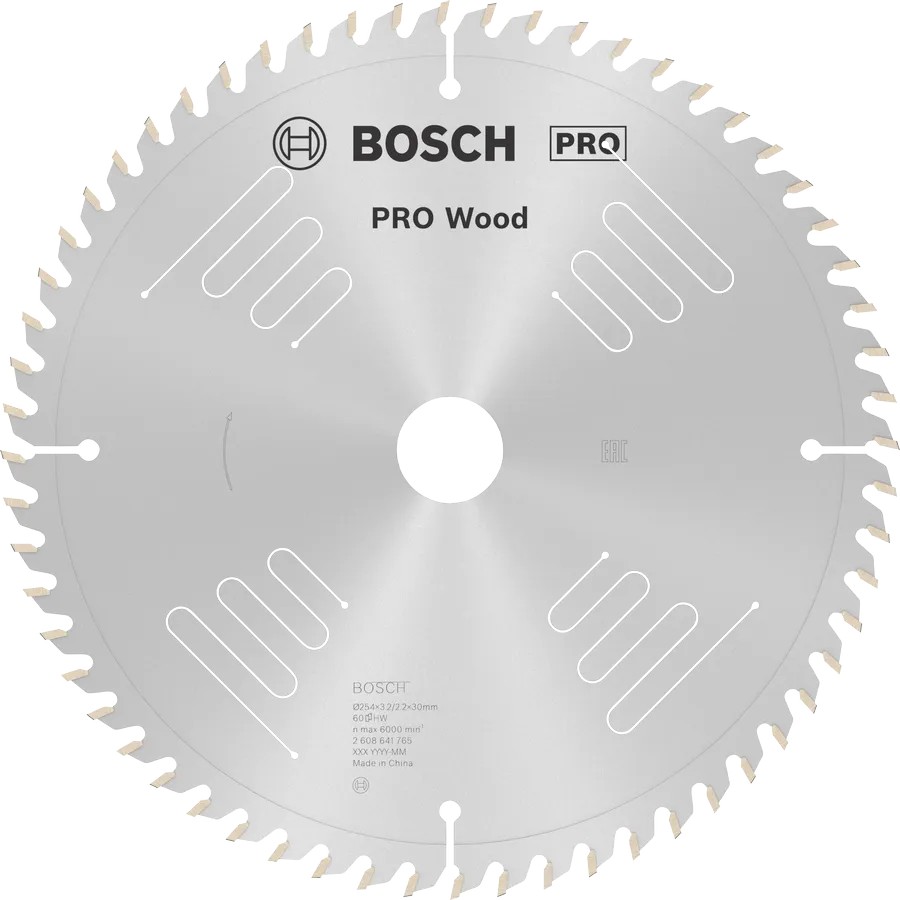 BOSCH DAİRE TESTERE BIÇAĞI AHŞAP OPW 254*30 mm 60 DG