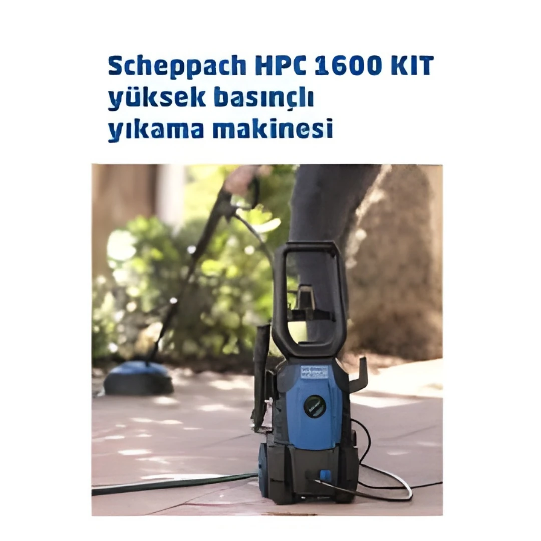 SCHEPPACH YÜKSEK BASINÇLI YIKAMA MAKİNESİ 135 BAR HPC 1600