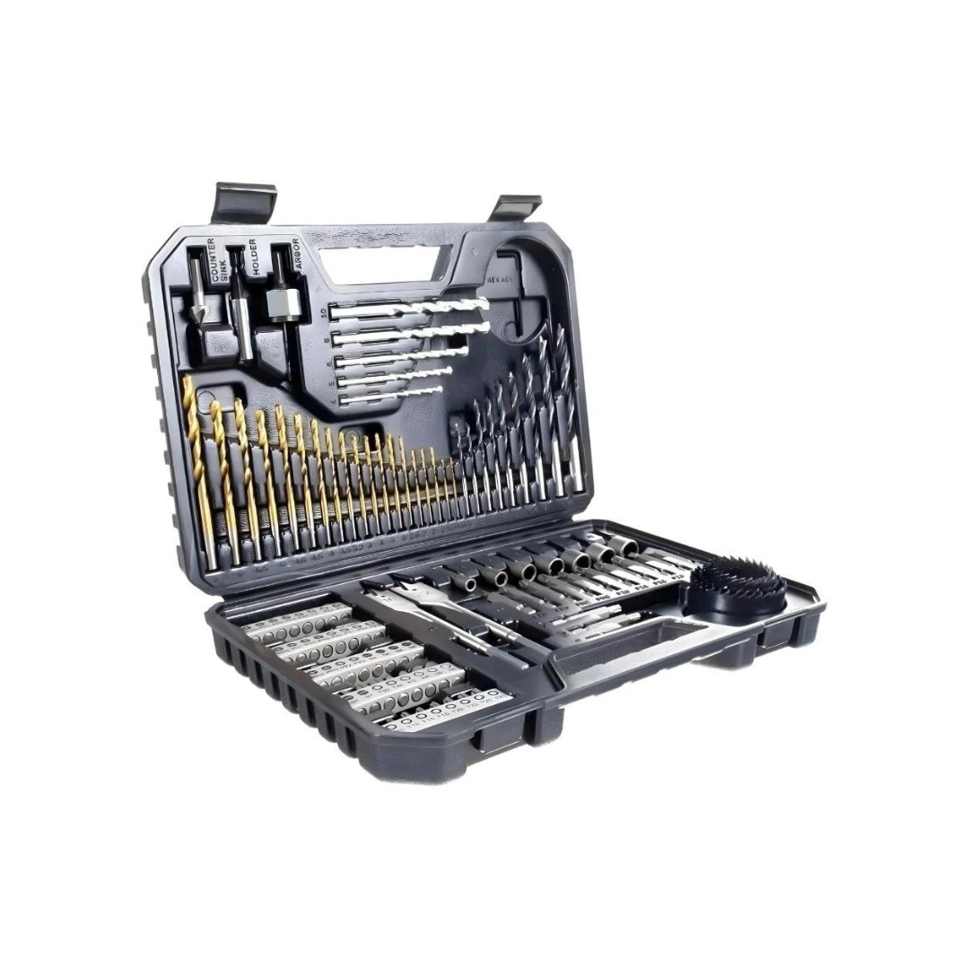 Bosch GSB 185-Li 2.0 Ah Tek Akülü Darbeli Matkap + 23 Parça Aksesuar Set+ Bosch V-Line Matkap & Vidalama Karışık Aksesuar Seti 103 Parça