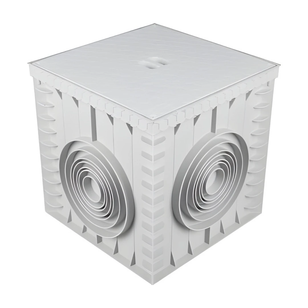 LOGAR KUTUSU VE PVC KAPAK 35*35 DÜZ GRİ TAKIM