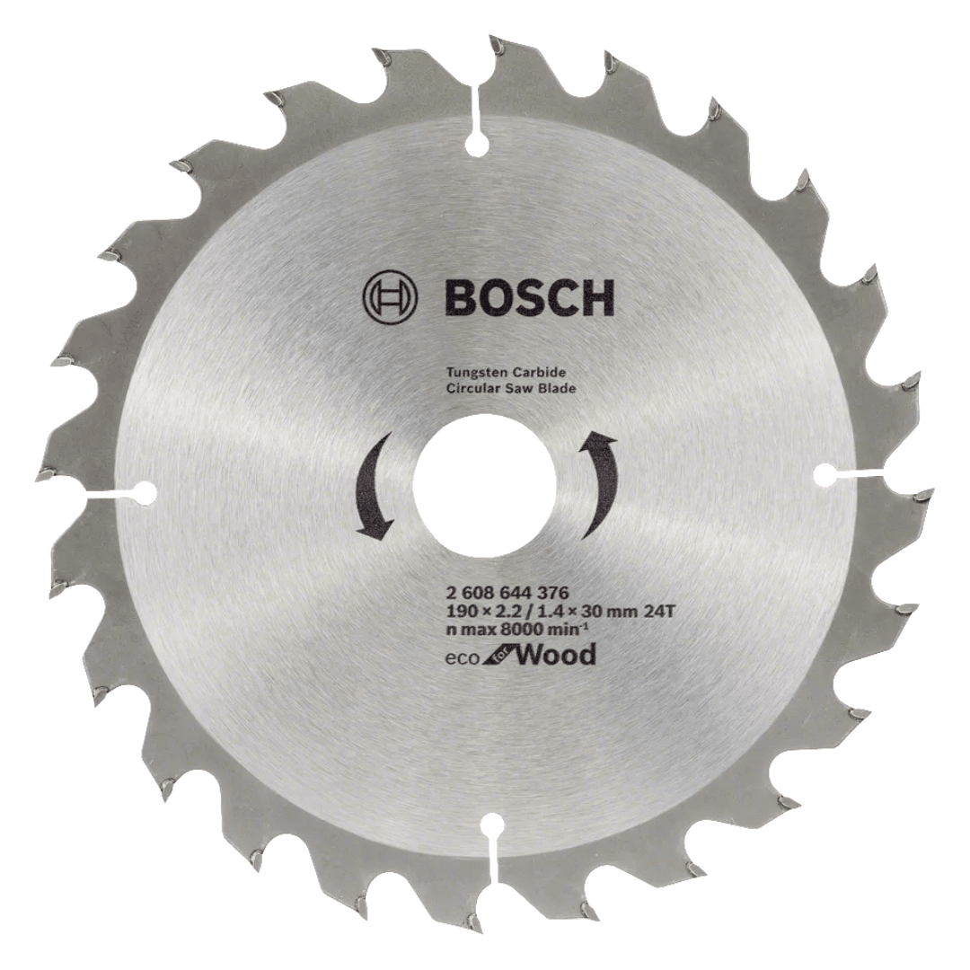 BOSCH DAİRE TESTERE BIÇAĞI AHŞAP ECOW 190*30mm 24 DE