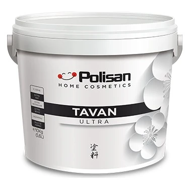 POLİSAN TAVAN BOYASI ULTRA BEYAZ 10 KG