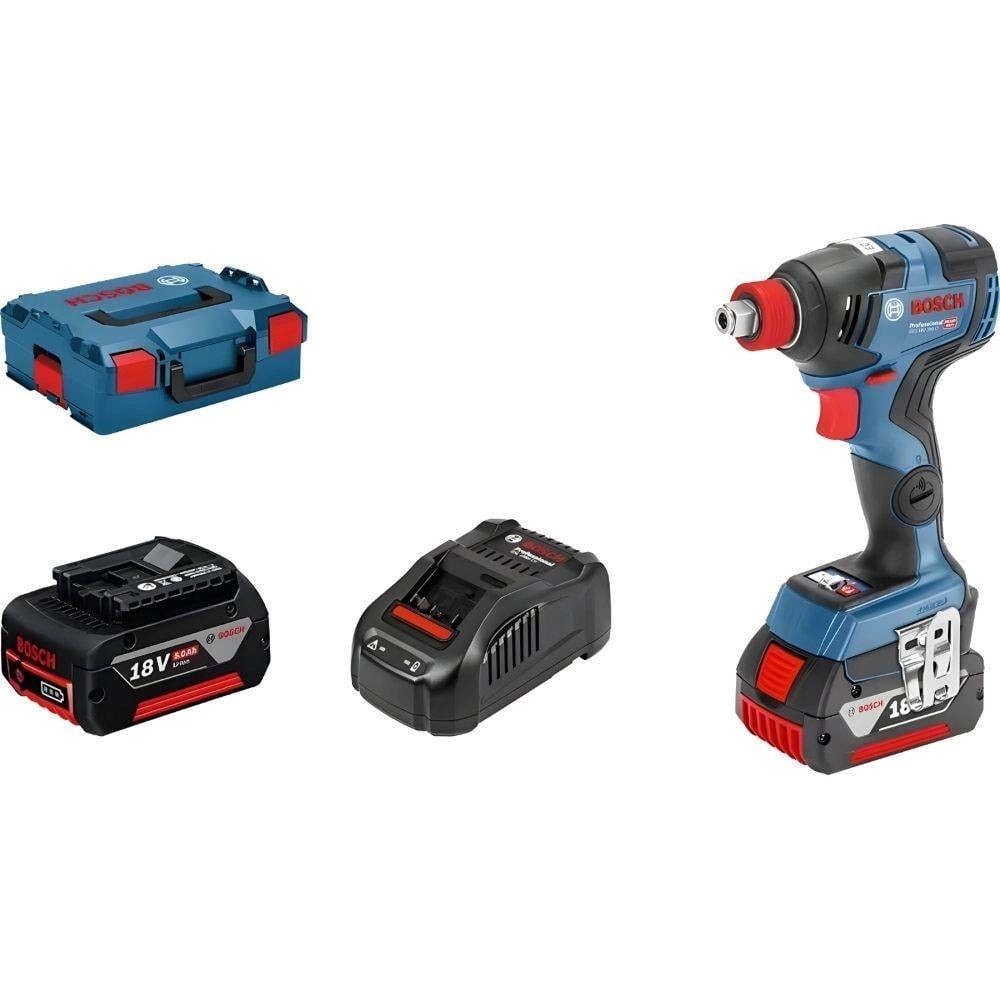 BOSCH AKÜLÜ DARBELI SOMUN SIKMA GDS 18V-1050 H (2x5.0Ah;L-Boxx)