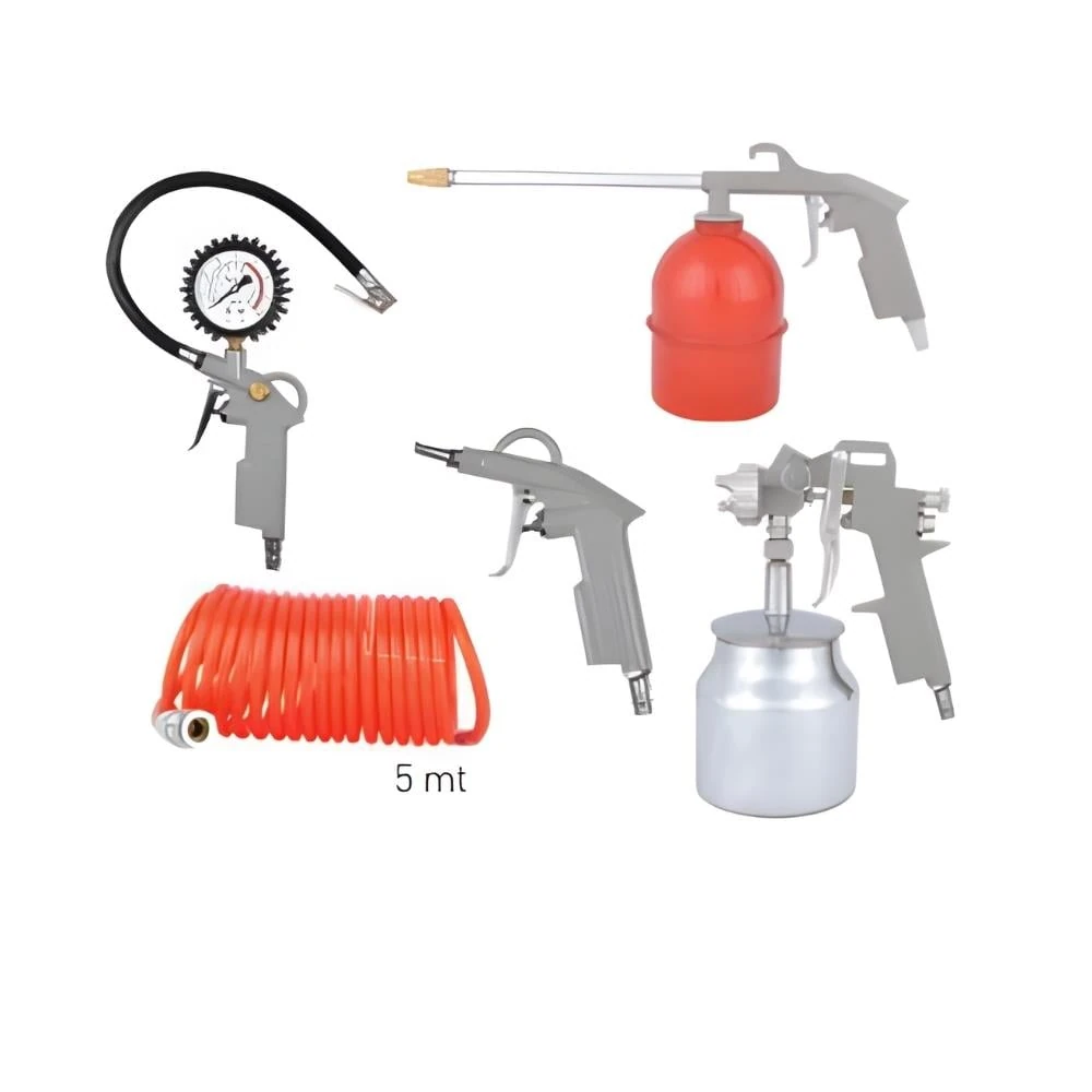 KOMPRESÖR HAVA TABANCA SETİ 5 Lİ C0897 CMC