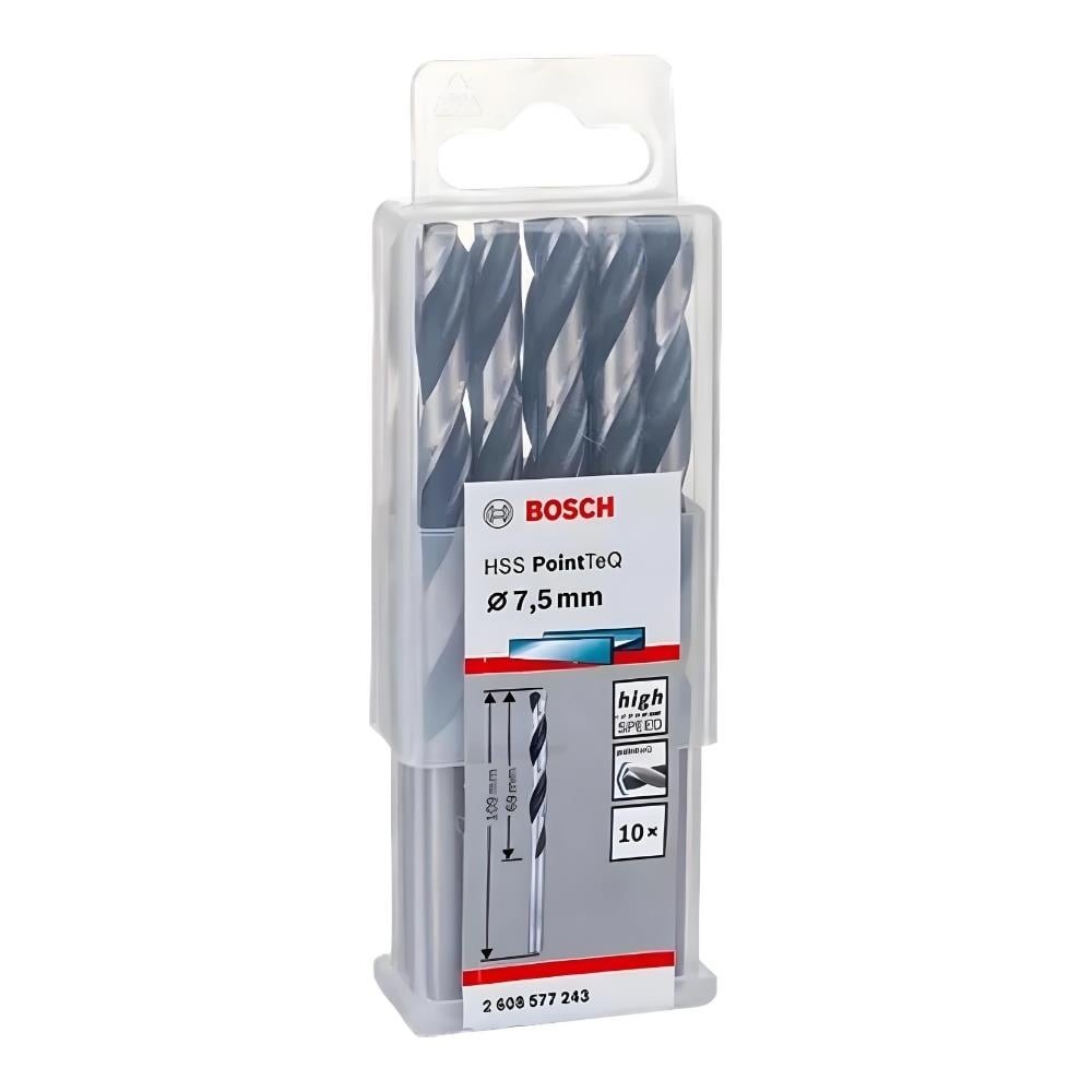 BOSCH HSSPointTeQ Metal Matkap Ucu 7,5mm 10'lu