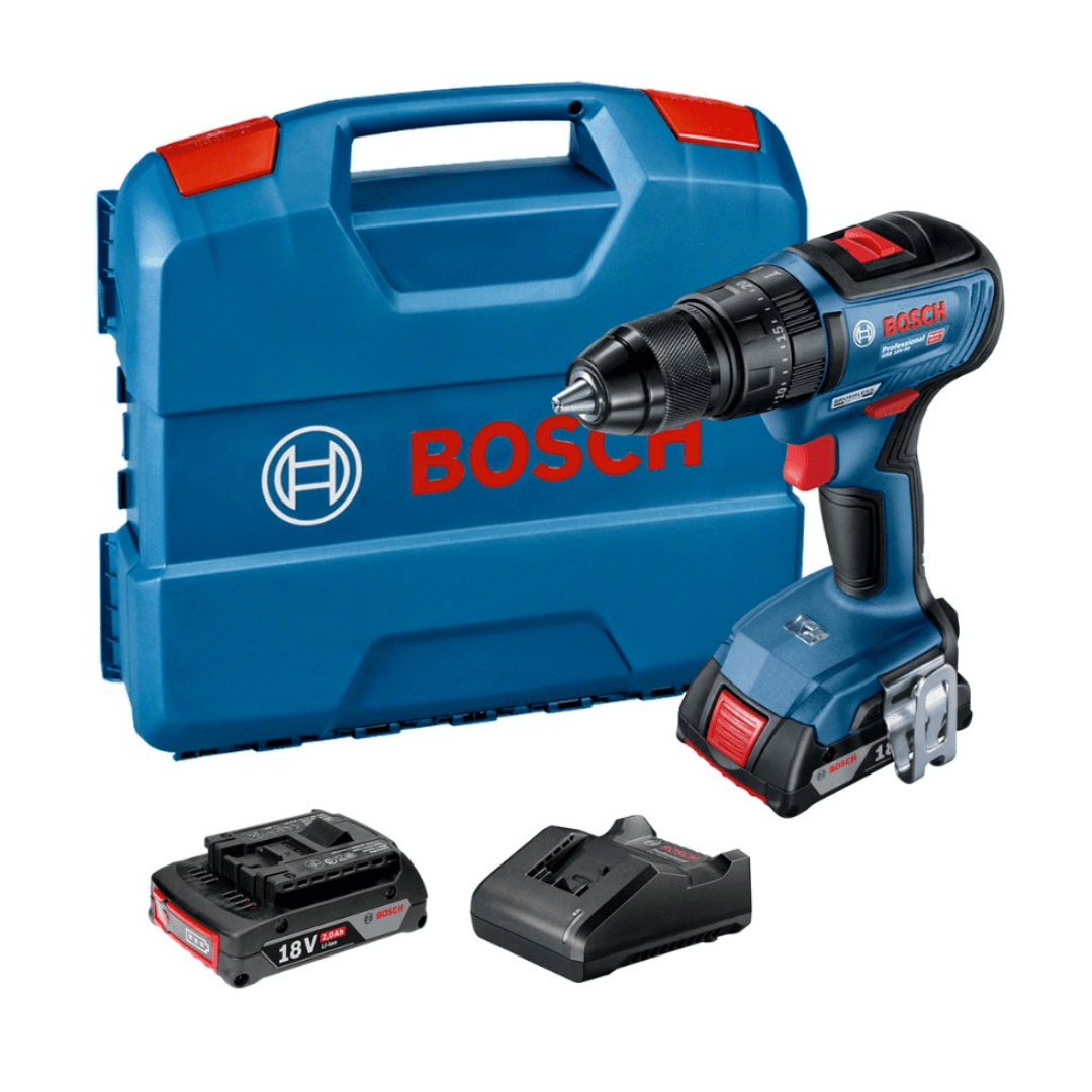 BOSCH AKÜLÜ DELME VİDALAMA DARBELİ GSB 18V-50 (2x2.0Ah; L-Case)