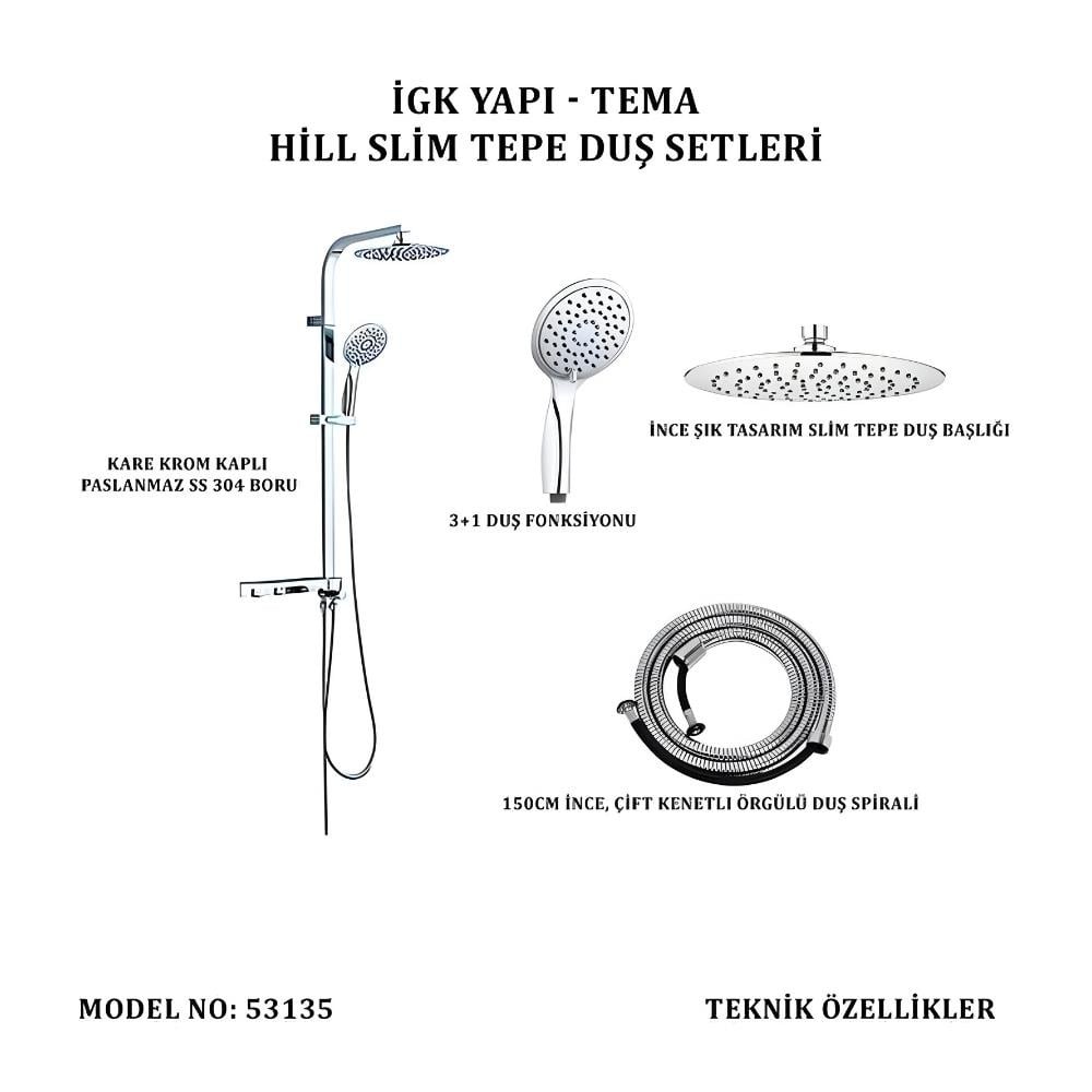 BANYO-DUS SETI SÜRGÜLÜ HILL SLIM TEMA 53135