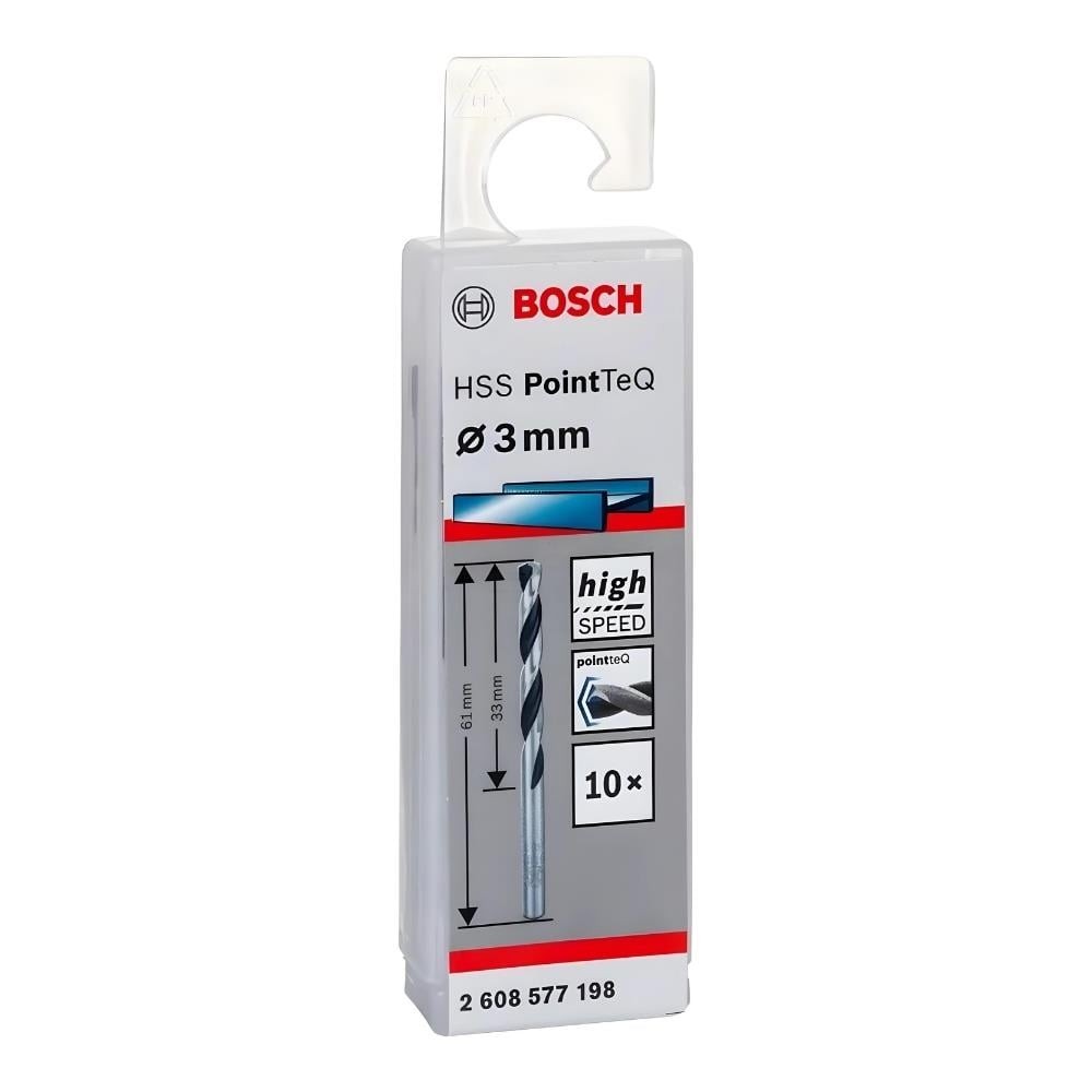 BOSCH HSSPointTeQ Metal Matkap Ucu 3,0mm 10'lu