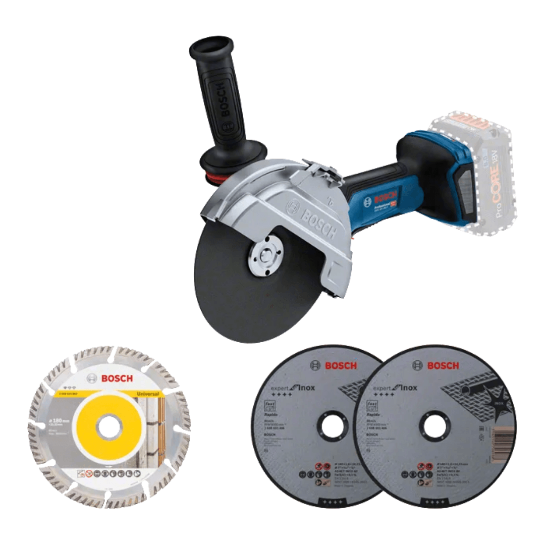 BOSCH AKÜLÜ TAŞLAMA MAKİNESİ GWS 18V-180 P (SOLO)