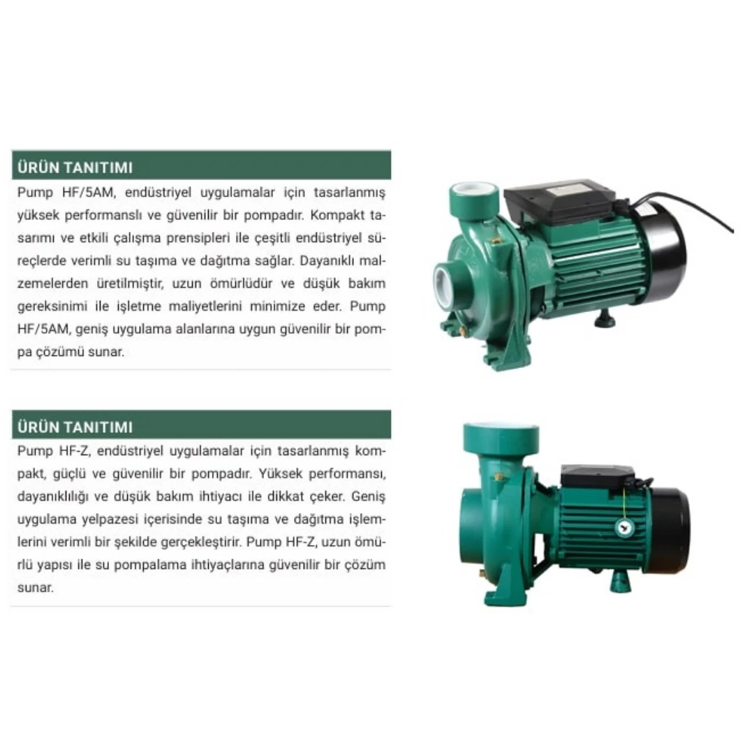 KENTAŞ SULAMA POMPASI 100HF-24Z 380 VOLT