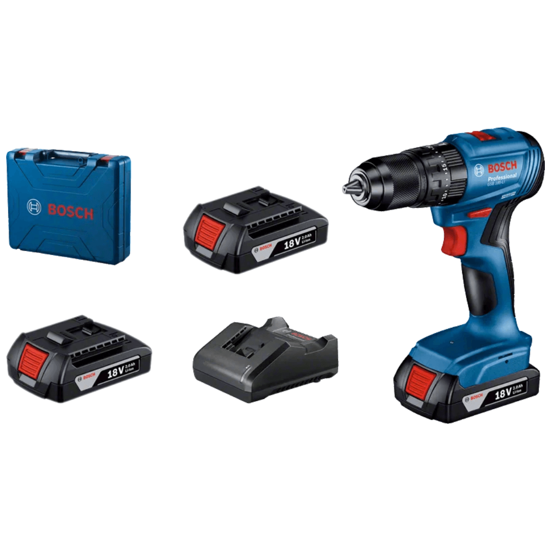 BOSCH AKÜLÜ DELME VİDALAMA DARBELİ GSB 185-LI (3x2.0Ah)
