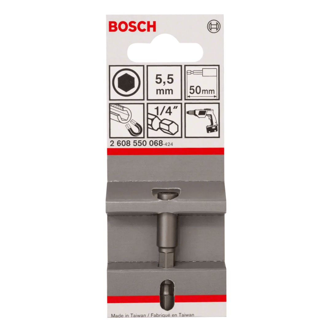 BOSCH Hex Şaft Lokma Anahtar Ucu 50*5,5 mm M3