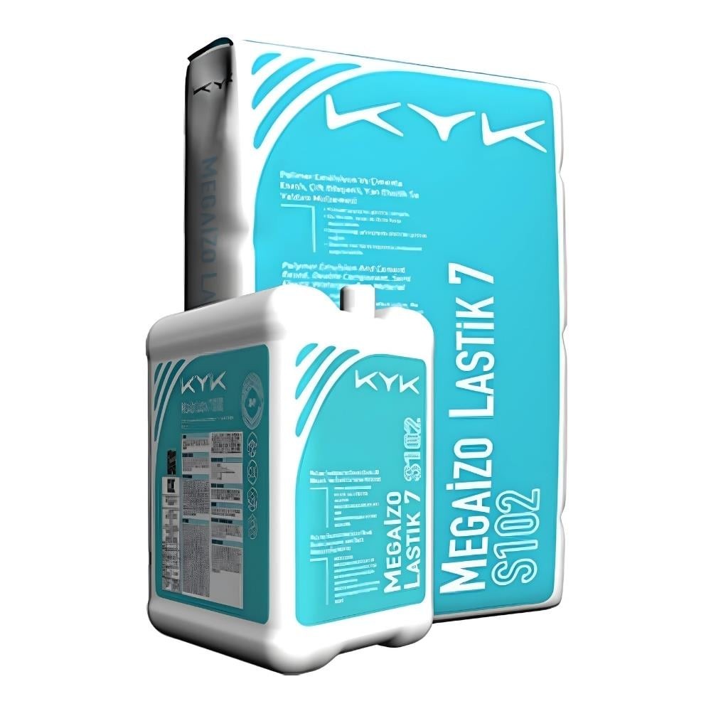 KYK MegaIzo Lastik 7 S102 Çimenta Esasli Yari Elastik Su Yalitim (20) / Gri