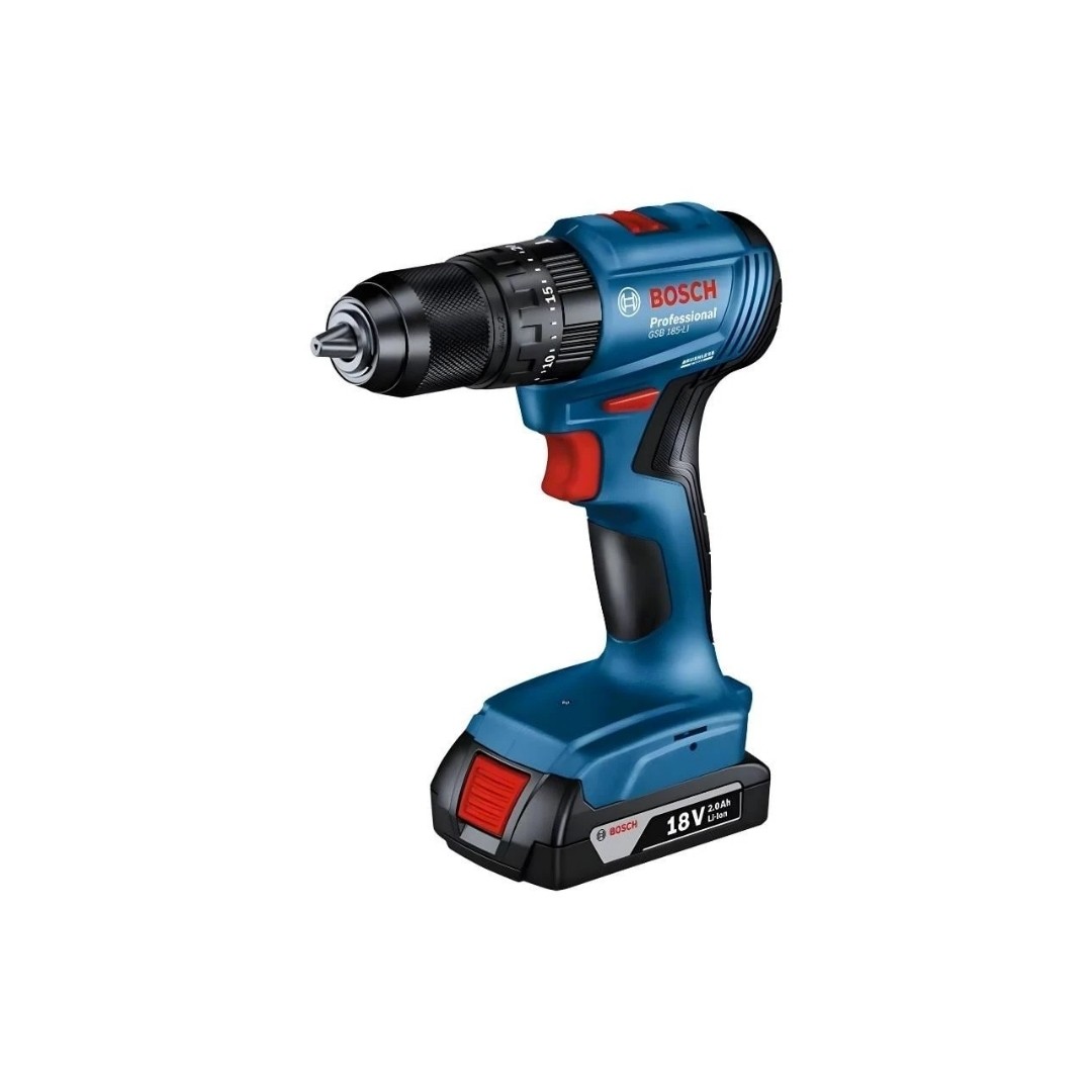 Bosch GSB 185-Li 2.0 Ah Tek Akülü Darbeli Matkap + 23 Parça Aksesuar Set+ Bosch V-Line Matkap & Vidalama Karışık Aksesuar Seti 103 Parça
