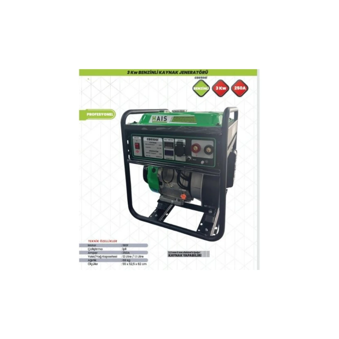 HAIS JENERATÖR (3 kW) BENZİNLİ CB6500İ