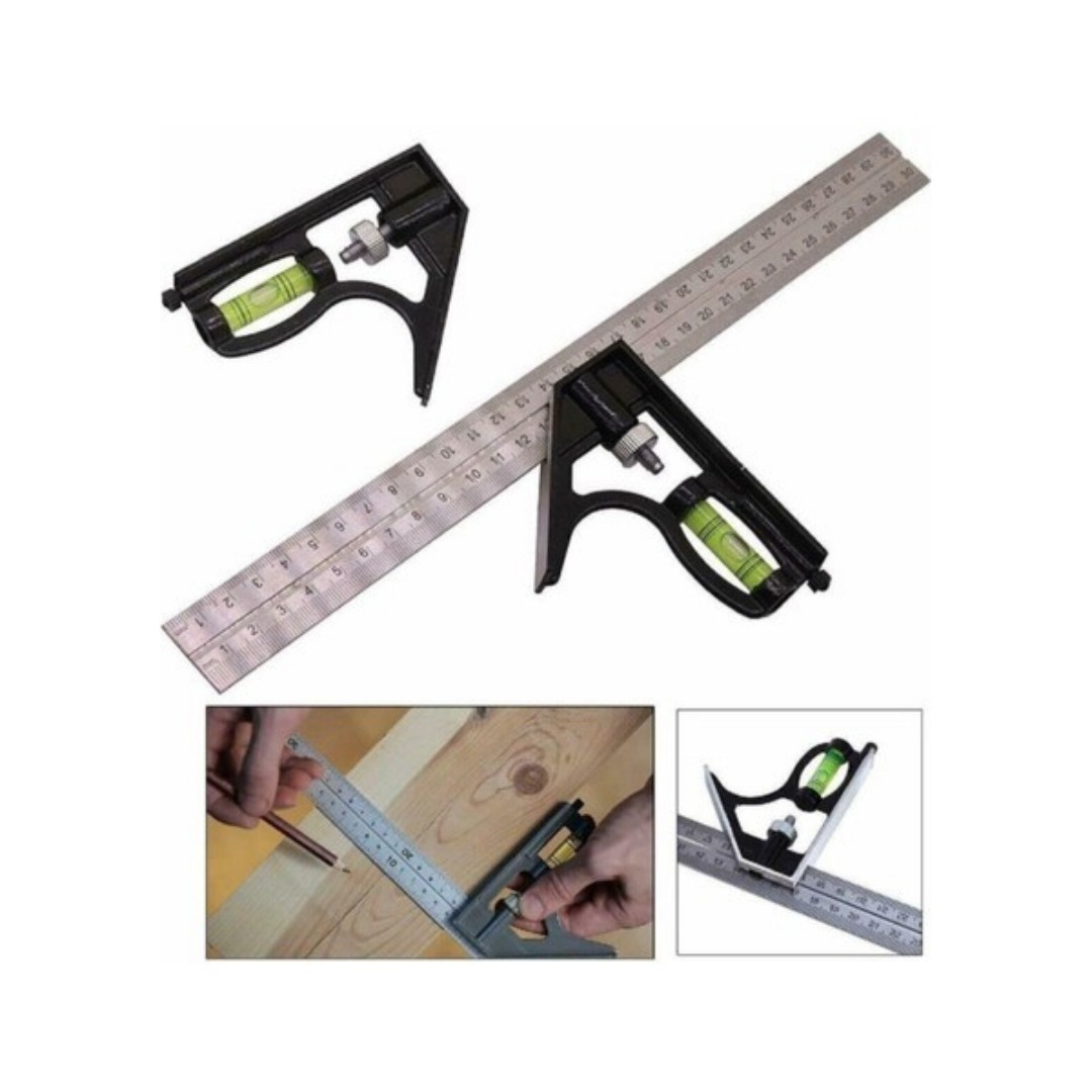AYARLANABİLİR TERAZİLİ AÇI ÖLÇER GÖNYE 30 CM 12271 BTS