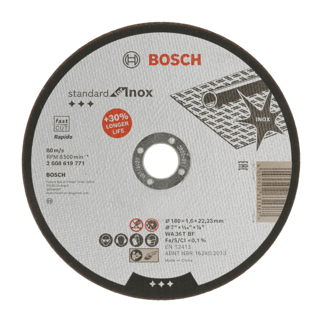 BOSCH METAL KESME TAŞI SDİnox Rap. 180*1,60