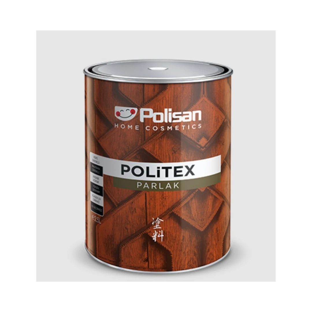 POLİSAN AHŞAP KORUYUCU VERNİKLİ PARLAK POLİTEX RENKSİZ 2,5 L