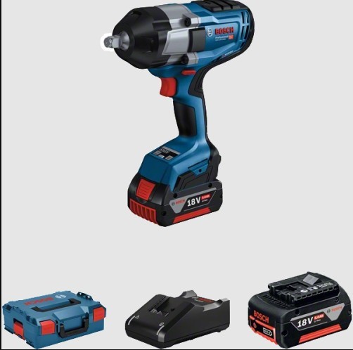 BOSCH AKÜLÜ DARBELI SOMUN SIKMA GDS 18V-1050 H (2x5.0Ah;L-Boxx)