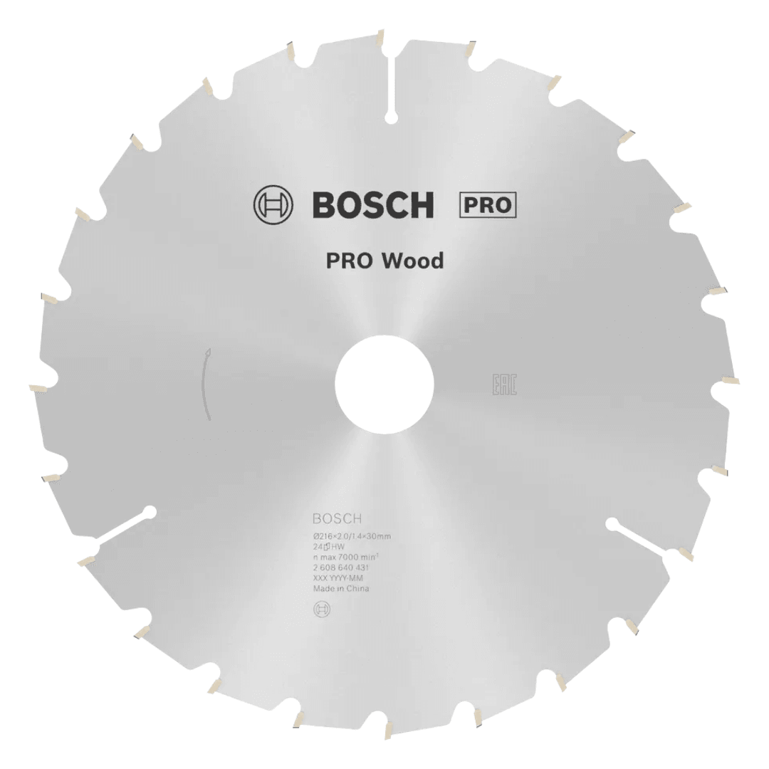 BOSCH DAİRE TESTERE BIÇAĞI AHŞAP OPW 216*30 mm 24 DG