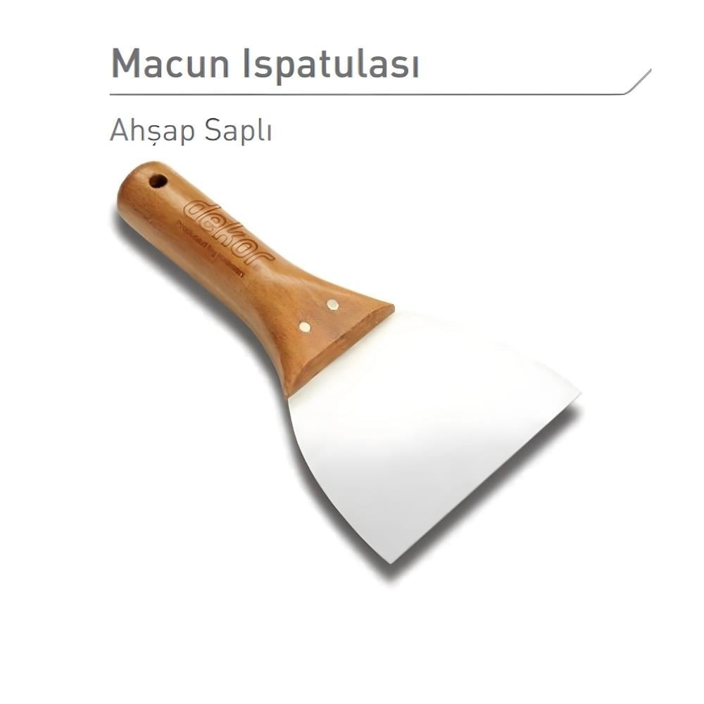 DEKOR MACUN ISPATULASI AHSAP SAPLI PASLANMAZ 6 CM KOD 0012