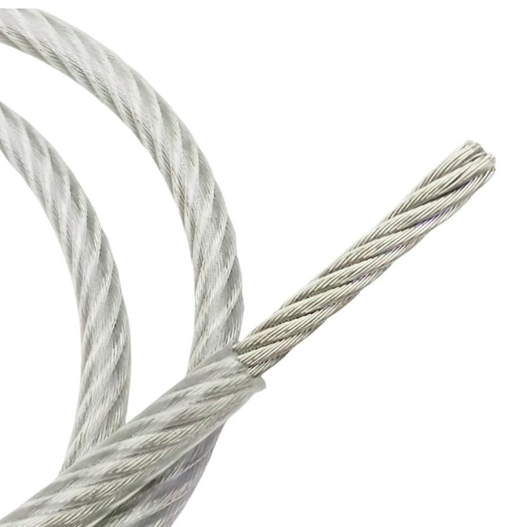 ÇELİK HALAT PVC ŞEFFAF İZOLELİ 3 MM