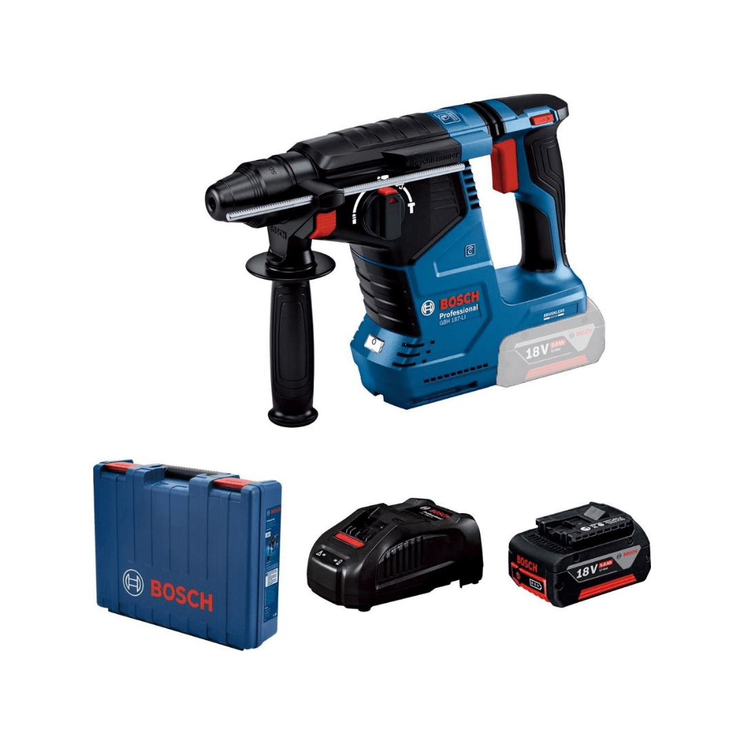 BOSCH AKÜLÜ KIRICI DELİCİ GBH 187-LI (1x5.0 AH)  2.4 J