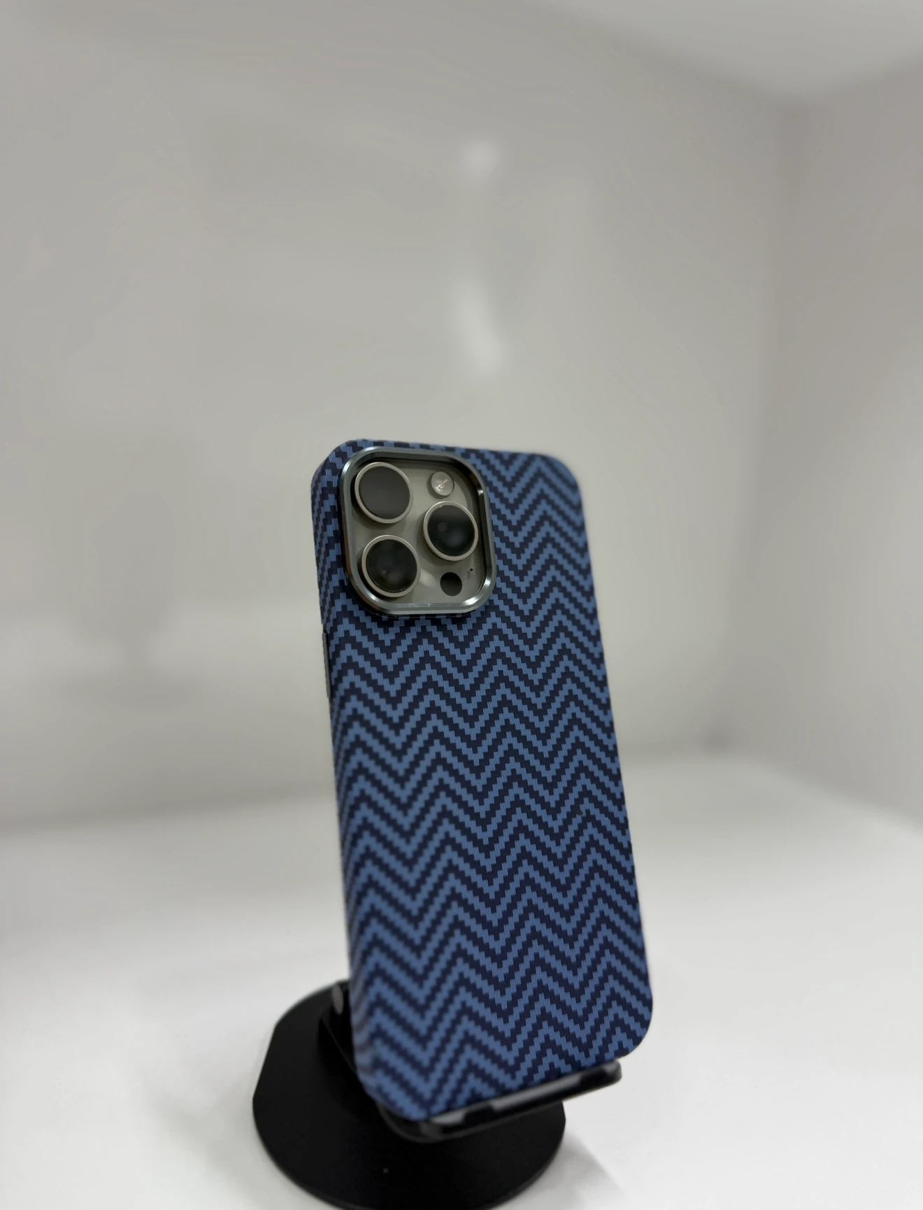 Karbon Zigzag Mavi Seri