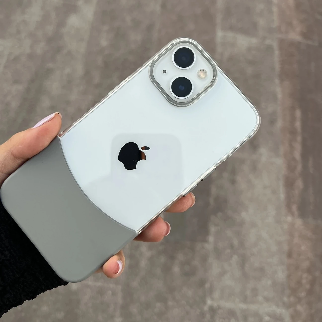 iPhone Mika Koruma Kılıfı – Gri Base Seri