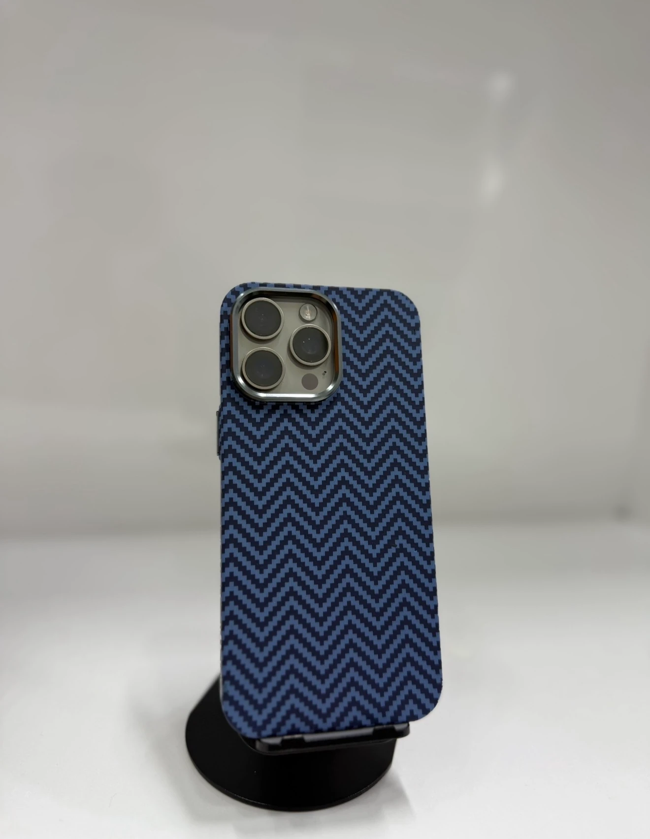 Karbon Zigzag Mavi Seri