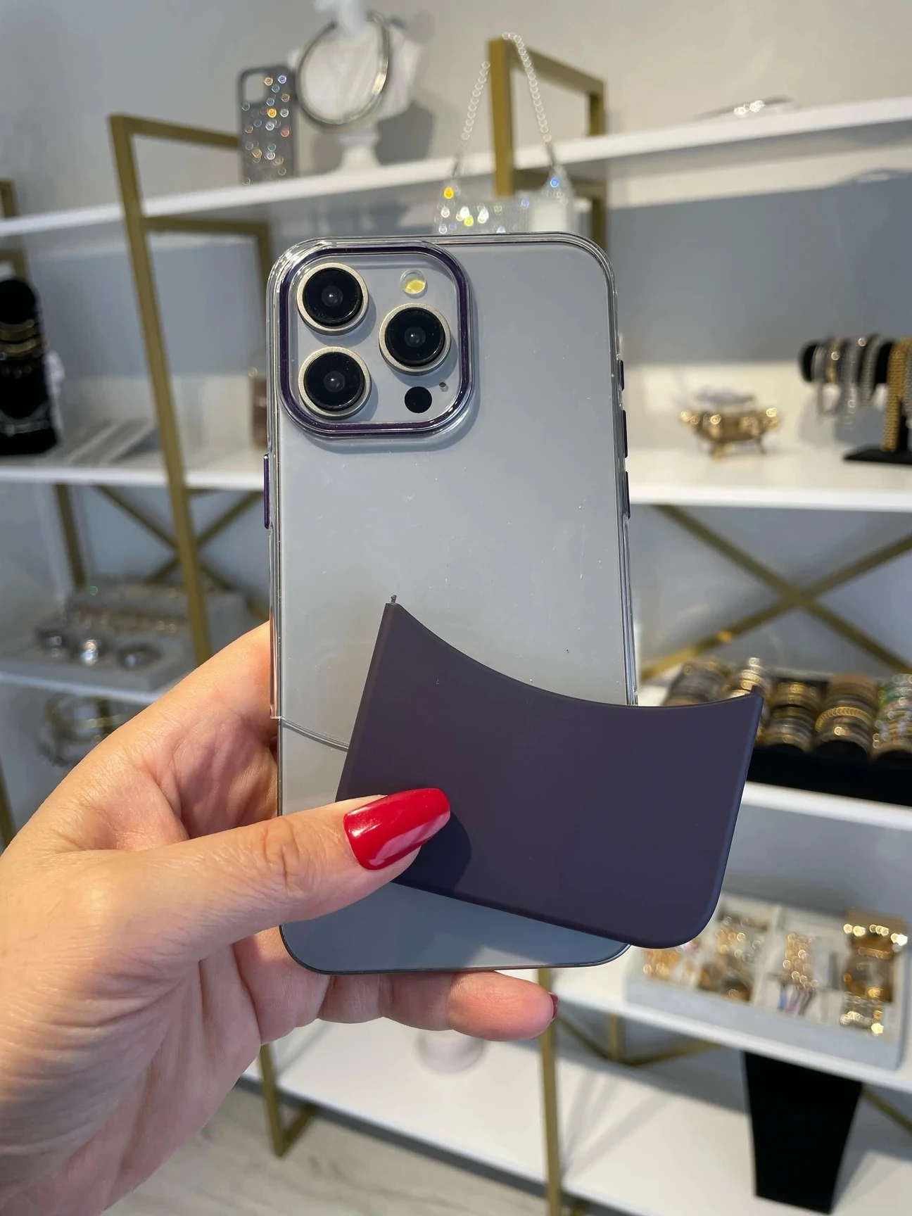 iPhone Mika Koruma Kılıfı – Mor Base Seri