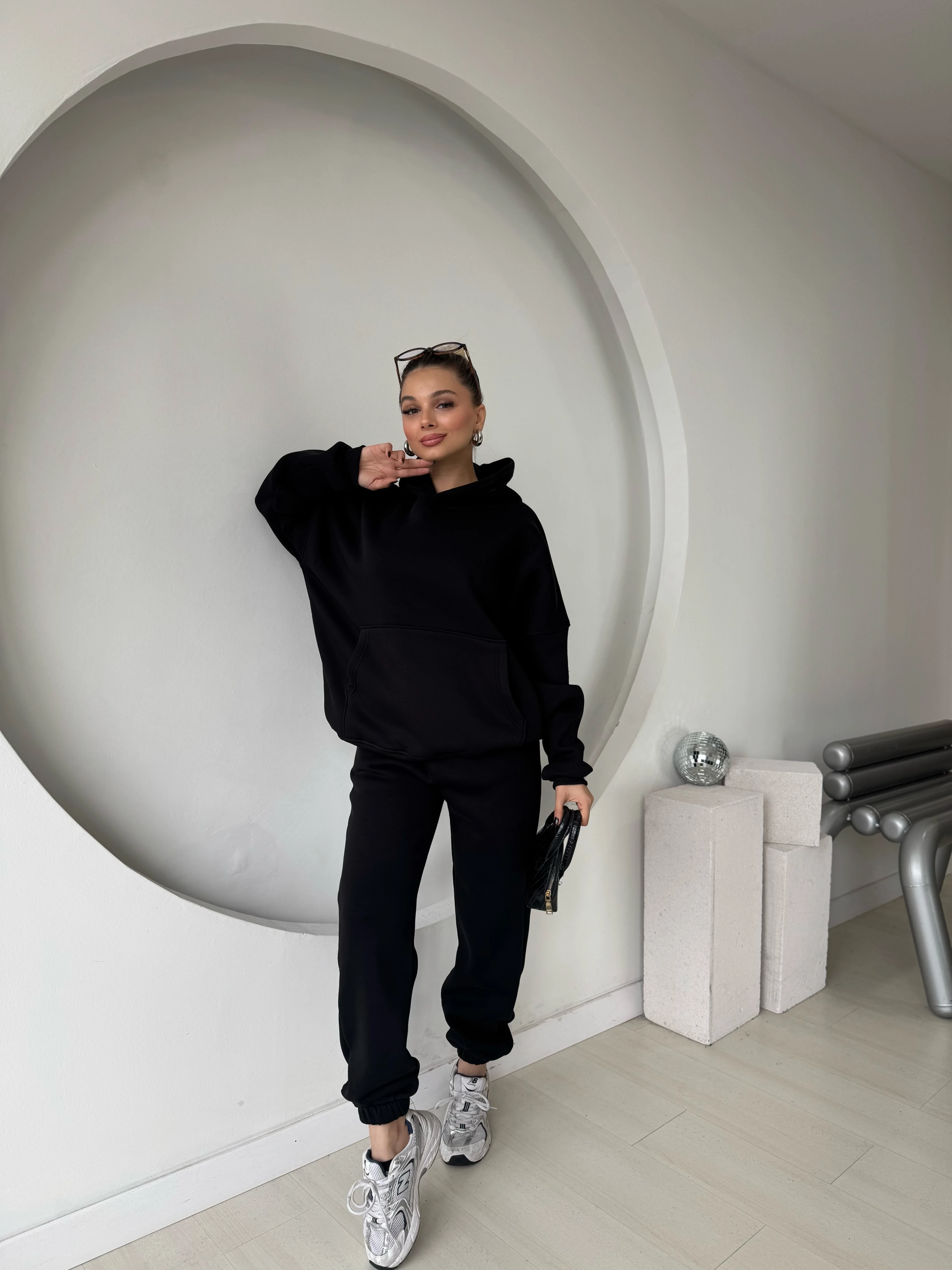 Cosmo Kanguru Cepli 3 İplik Eşofman Takım