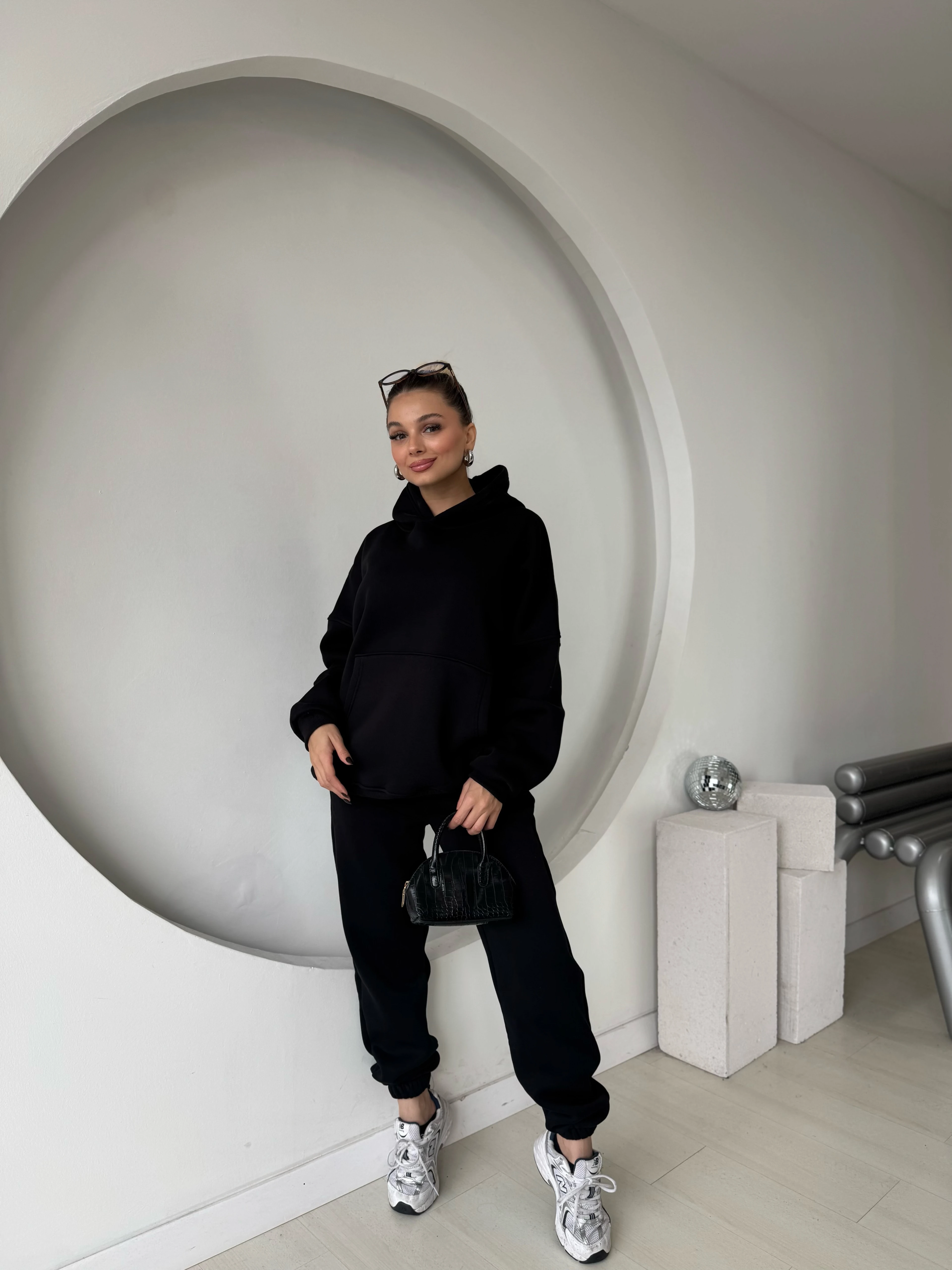 Cosmo Kanguru Cepli 3 İplik Eşofman Takım