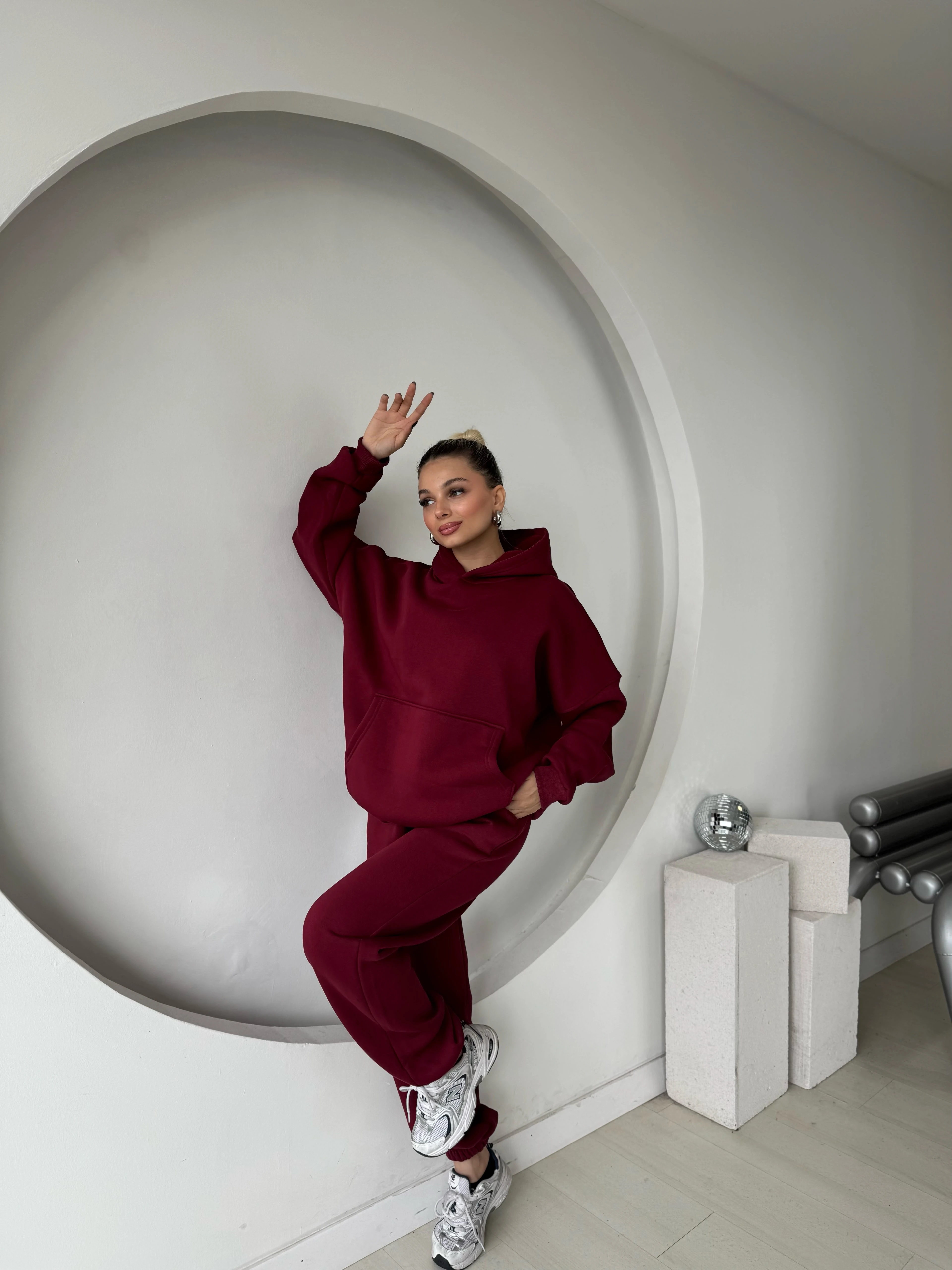 Cosmo Kanguru Cepli 3 İplik Eşofman Takımı