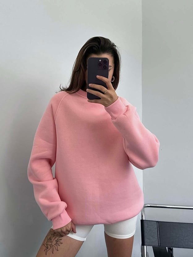 Vensa Basic Yaka 3 İplik Sweatshirt