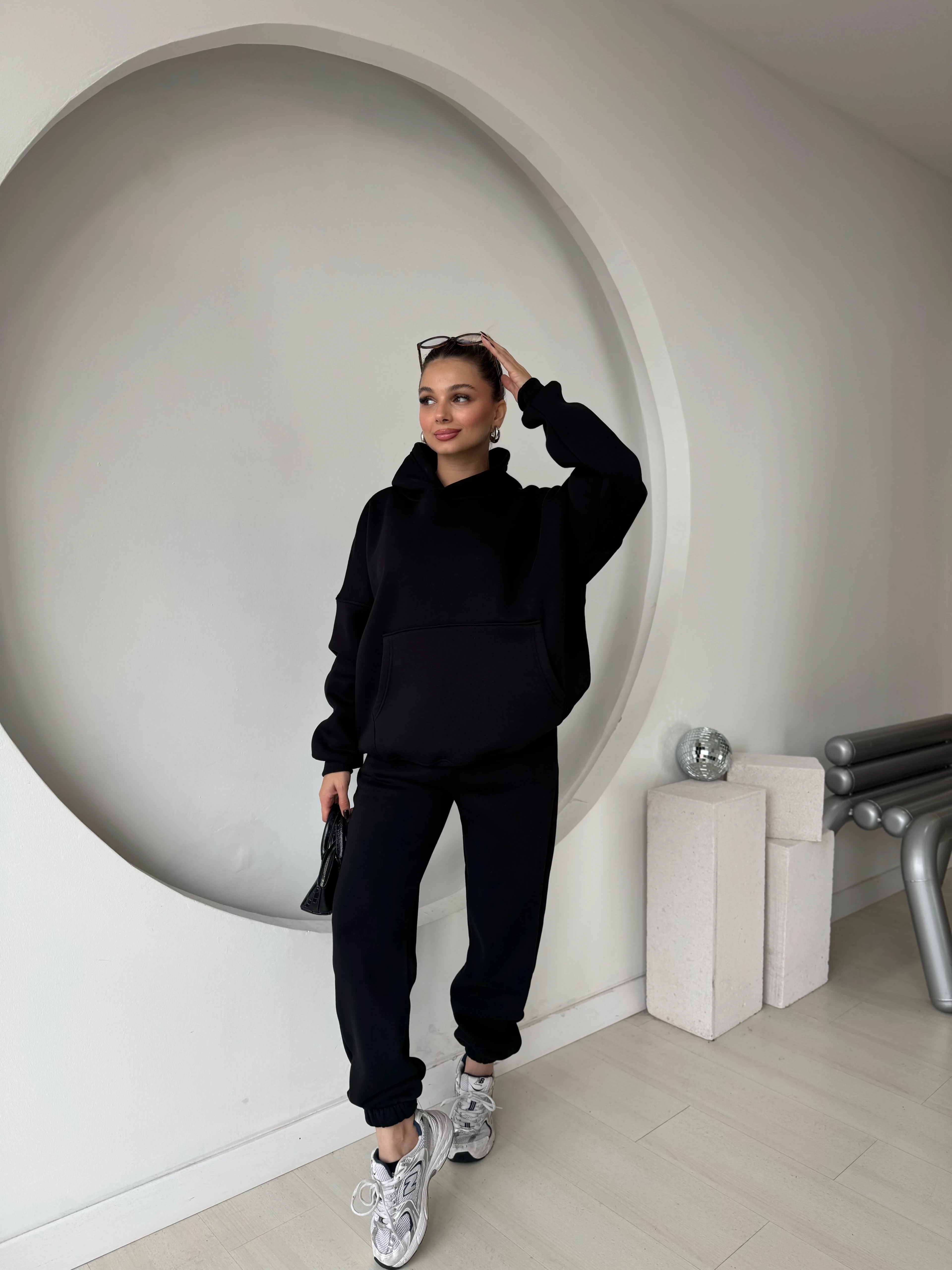 Cosmo Kanguru Cepli 3 İplik Eşofman Takım