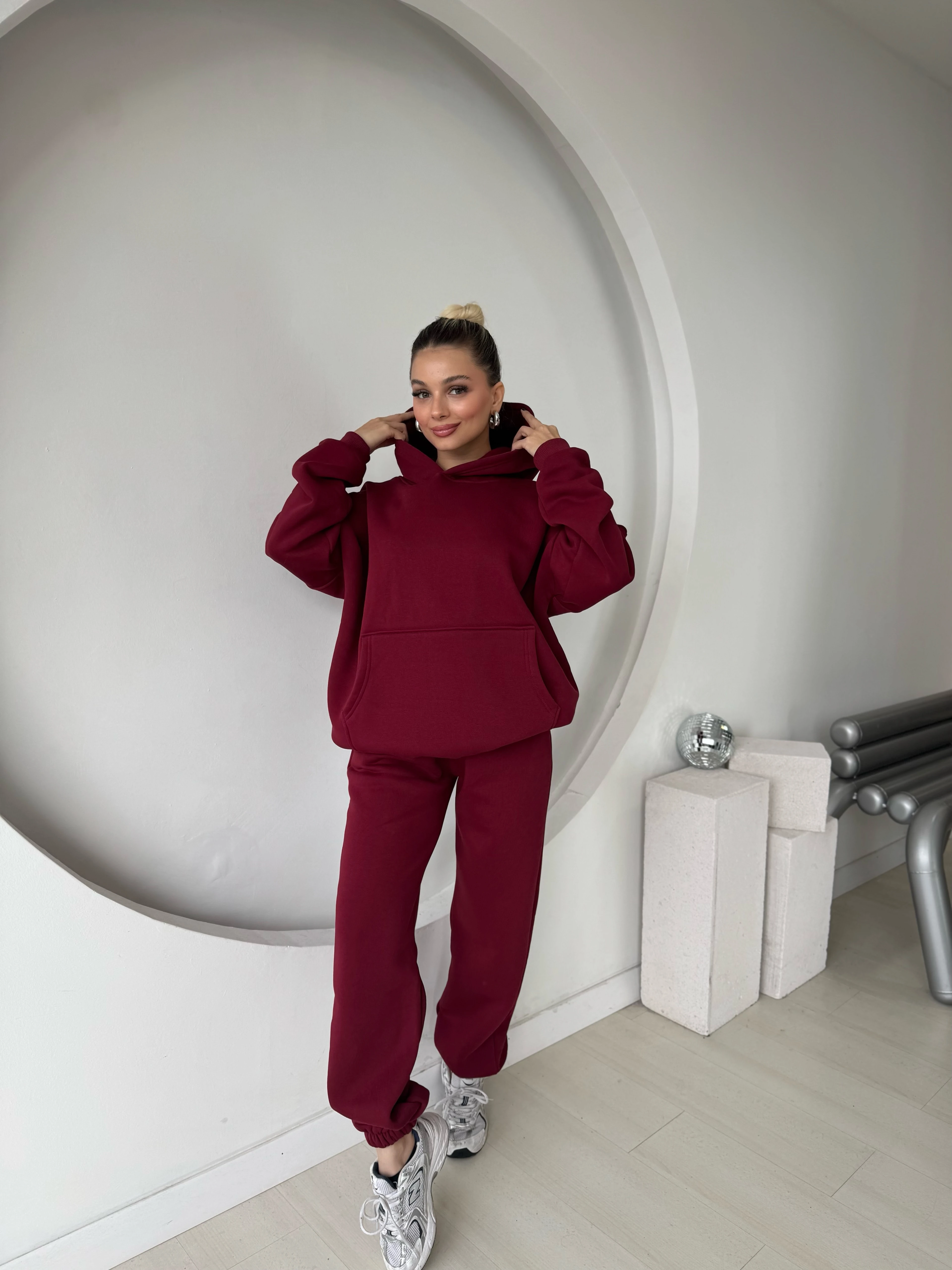 Cosmo Kanguru Cepli 3 İplik Eşofman Takımı